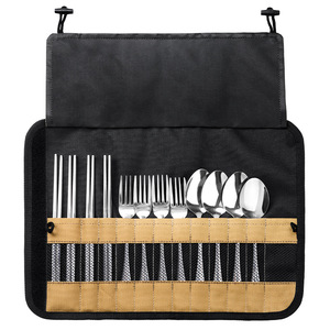 Portable Outdoor Cutlery Set With Spoon Fork Knife Chopsticks Storage Bag For Camping Picnic - Product Image 1