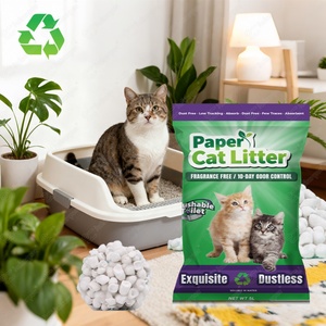 Muestras Gratis: Arena para Gatos de Papel Ecológica, Compostable, con Control de Olores, Aglutinación Fuerte, Aromas Café, Limón, Rosa y Lavanda - Product Image 1