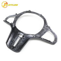 Garniture de volant en fibre de carbone sèche F90 M5 pour BMW M8 F91 F92 F93 X3M F97 X4M X5M 2020-22, revêtement de volant intérieur en carbone forgé
