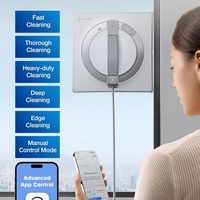 Robot Limpiacristales Eléctrico ECOVACS WINBOT W2, Sistema de Protección de 10 Niveles, Planificación de Rutas Win-SLAM 4.0, para Exteriores y Hoteles