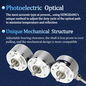 HENGXIANG S50 8mm poros padat 1000ppr up 23040PPR RS422 sirkuit DC5V DC8-30V IP65 enkoder putar tahan air untuk mesin kemasan - Product Image 4