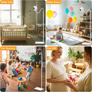 Support de fixation flexible pour caméra de surveillance pour bébé, filetage 1/4-20, 67 pouces, pour Infant Optics DXR, <span class=keywords><strong>VTech</strong></span>, Momcozy, Eufy, Motorola - Product Image 6