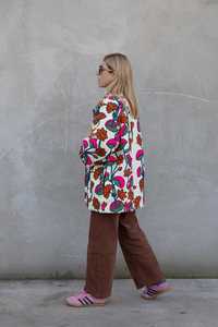 Designer Collection Suzani Malty Color Floral Embroidered Finished Button Autumn <b>Winter</b> <b>Quilted</b> Cotton Eco-Friendly Long Sleeve - Product Image 4