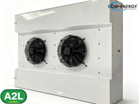 Évaporateur à double alimentation en air série DH pour salle de transformation alimentaire et atelier, unité de refroidissement d'air à faible bruit RT≥-5C, 220V 380V