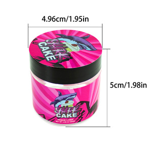 2 Oz 4 Oz 8 Oz Pots en plastique transparents pour animaux de compagnie avec bouchons doublés noirs lisses 12 Oz 16 Oz - Product Image 6