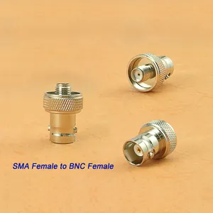 Adaptador de conversión hembra SMA a BNC hembra para Radio bidireccional BaoFeng UV-5R