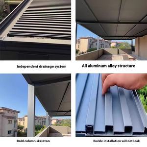 Isolation personnalisée de la grande muraille Plaque en alliage d'aluminium <span class=keywords><strong>Auvent</strong></span> Installation facile Cour extérieure Balcon <span class=keywords><strong>Auvent</strong></span> Cadre métallique - Product Image 4