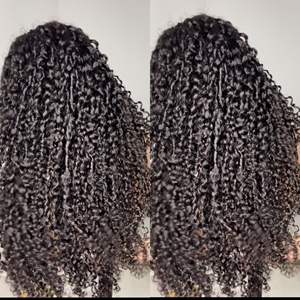 Nouvelles perruques de cheveux humains bouclés crépus 200% de densité, boucles 3B cheveux vierges cambodgiens perruques sans colle cheveux humains avant de lacet personnalisé - Product Image 5