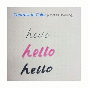 Spiral Bound Loose-Leaf Printed Dotted Notebook <b>Journal</b> with Pocket 3x5.5 Memo Book Thick Dot Grid Paper 96 Sheets 192 Pages - Product Image 3