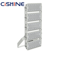 Cishine IP66 200W 500W 1000W 1500W 2000W Lampu Sorot LED Aluminium IP66 150lm/W Putih Hangat 5700k Pencahayaan Olahraga Peredupan 0-10V