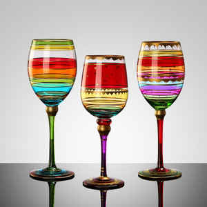 Copa de cóctel pintada a mano de Europa de nuevo estilo, copa de Ginebra para fiesta y regalo de boda, copa de vino de Navidad sin plomo - Product Image 5