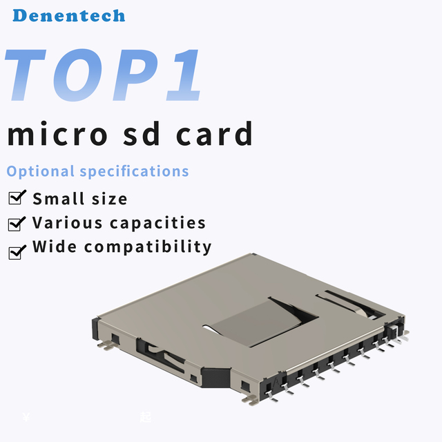 Denentech Micro SD Card Connector 8Pin TF Card Memory Long Card in Stock for PCB