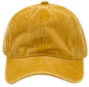 6 패널 100% 코튼 클래식 한 사이즈 대부분의 안료 염색 워시 빈 모자 스포츠 모자 모자