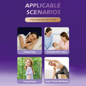 Productos de Higiene Femenina, Toallas Sanitarias Desechables, Pantalones <span class=keywords><strong>Menstruales</strong></span>, Compresas Desechables, <span class=keywords><strong>Bragas</strong></span> <span class=keywords><strong>Menstruales</strong></span> de Uso Diario, 3 Piezas por Bolsa - Product Image 4