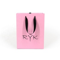Sac en papier de luxe pour bijoux, parfums et petits cadeaux, avec poignées en ruban