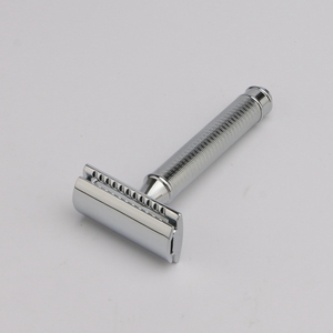 Bạc Tẩy Lông Nhãn Hiệu Riêng <span class=keywords><strong>Double</strong></span> <span class=keywords><strong>Edge</strong></span> Blade Brass Kim Loại Xử Lý Cạo Râu Có Thể Điều Chỉnh An Toàn Dao Cạo - Product Image 5