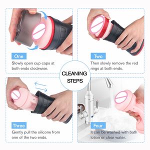 Gelance 2 in 1 Vaguin için erkek masturbating basyon penis erkekler için seks oyuncak erkek masturbator - Product Image 5