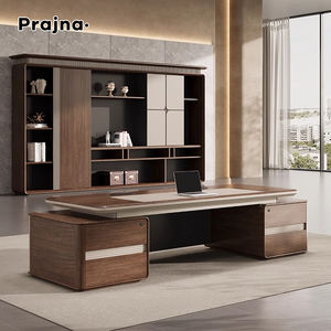 Décoration de fantaisie italienne Bureau de design exécutif Bureau du chef de la direction Bureau de l'enseignant Bureau de direction avec tiroir Cabinet pour mot de passe Bureau - Product Image 3