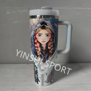 2025 thiết kế mới công chúa tùy chỉnh logo thương hiệu đôi tường chân không cách nhiệt Tumbler thép không gỉ Cốc Cốc Cốc - Product Image 2