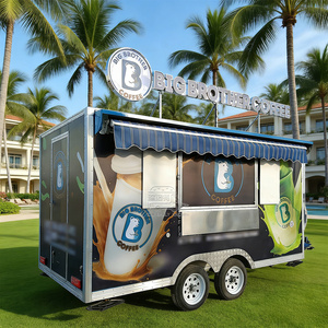 Street Food Trailer Kiosk Cart Mobile Ice Cream Candy Towable Food Trailer Mobile Truck Fast Food Trailer with CE - Product Image 1