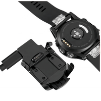 Adaptador de Carga de Repuesto para Reloj Garmin Descent Mk1, Base de Carga Magnética para Pulsera Inteligente, Cable USB con Revestimiento de PVC y TPE, Carga de 1A, Color Negro
