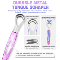 Grattoir lingual double couche Nano Shine écologique en acier inoxydable, outil de nettoyage dentaire buccal, haleine fraîche, nettoyant pour la langue