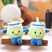 Adorable breloque en peluche de tennis, porte-clés poupée sportive, cadeau personnalisé pour amis