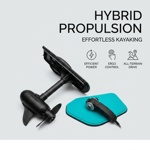 Système de propulsion <span class=keywords><strong>hybride</strong></span> sans balais pour moteur de kayak électrique personnalisé, poussée de 65 lb, commande manuelle, propulsion par hélice pour le surf - Product Image 1