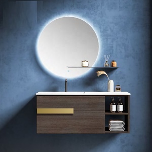 Mobilier de salle de bains en bois imei pro, meubles d'hôtel en bois étanche avec cadre en acier inoxydable, vente en gros - Product Image 4