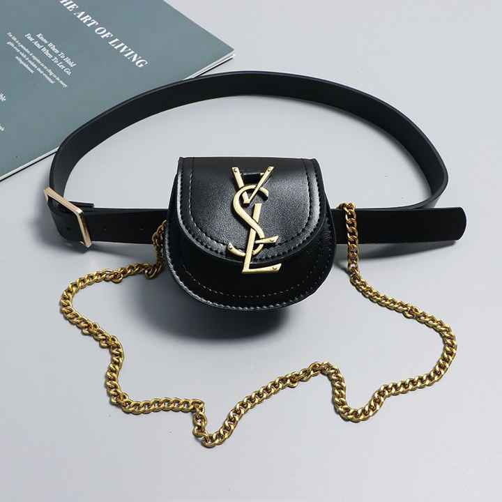 Logo Wholesale designer luxury brand chain belt bag women's fashion