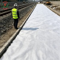 Géotextile tissé haute résistance WSL pour le renforcement de la base routière, la stabilisation des formations ferroviaires sur sols faibles, tissu tissé en PP
