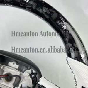 Nouveau produit phare : Volant en cuir perforé en fibre de carbone forgée pour Dodge Challenger - Product Image 3