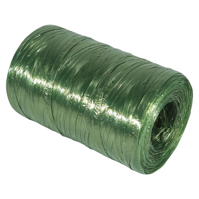 Biodegradable Synthetic Polypropylene Green Raffia String PP Flat Film Raffia String Rope Plastic Raffia Rope
