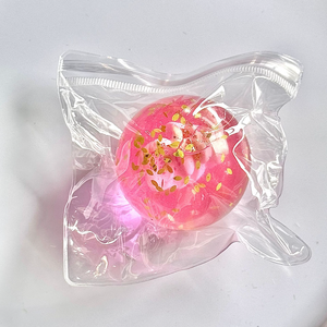 Nuevo diseño de edición limitada de primavera y verano, pelota antiestrés de flor de cerezo rosa de 6 cm, juguete blando de azúcar de malta para regalo. - Product Image 6