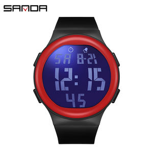 SANDA 2151 nouveau grand écran monocœur <span class=keywords><strong>montre</strong></span> électronique extérieur lumineux étanche tendance coréen numérique garçon montres de mode - Product Image 5