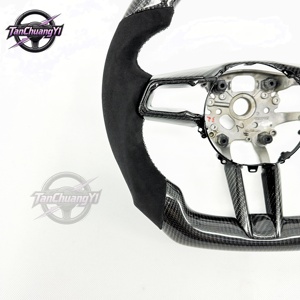 พวงมาลัยรถยนต์คาร์บอนไฟเบอร์แบบมันเงาสำหรับ 992 911 ปี 2020 2021 2022 2023 - Product Image 2
