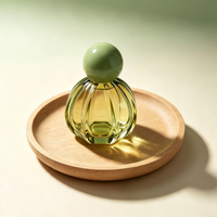 Nouveau design, flacon de parfum en verre de 50 ml, forme unique, col serti, flacon coloré avec boîtes personnalisées