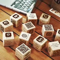 Panneaux de paiement de table et de signalisation Wi-Fi Airbnb en bois réutilisables avec logo personnalisé et codes QR multiples pour entreprises et réseaux sociaux