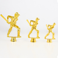 En stock accessoires en plastique sur le thème du baseball pièces de trophée électrolytiques accessoires de trophée de compétition/championnat de club