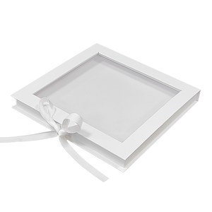 Sang Trọng Biểu Tượng Tùy Chỉnh Cứng Nhắc Tông Từ Đóng Cửa Vuông Quà Tặng Bao Bì Lật <span class=keywords><strong>Top</strong></span> <span class=keywords><strong>Box</strong></span> Với Rõ Ràng PVC Cửa Sổ Nắp - Product Image 3