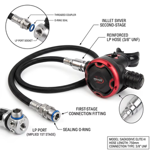 Regulador de <span class=keywords><strong>Buceo</strong></span> Profesional Ajustable con Carcasa de Plástico, Primera Etapa, Equipo de Respiración Subacuática Confiable para <span class=keywords><strong>Buceo</strong></span> en el Océano - Product Image 3
