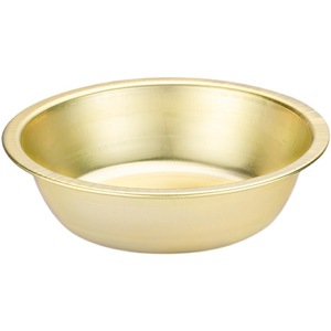 Yellow Aluminum Barbecue Bowl <b>Round</b> Durable Household Wash <b>Basin</b> Large Size - Product Image 1
