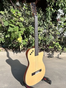 <span class=keywords><strong>Guitare</strong></span> classique électrique Aiersi, corps super fin, cordes en nylon, style slim, épicéa massif, 39 pouces, vente chaude - Product Image 1