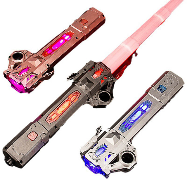 2-in-1 Seven Colors Retractable Laser Sword Star Glow Stick Adjustable Light Sword Toy Boy Girl Toy Wholesale for Party Cosplay
