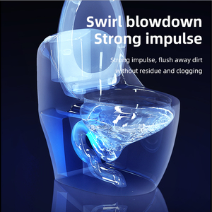 Bathroom Siphonic Sanitary Ware One Piece Ceramic <strong>Blue</strong> Color <strong>Toilet</strong> Bowl - Product Image 6