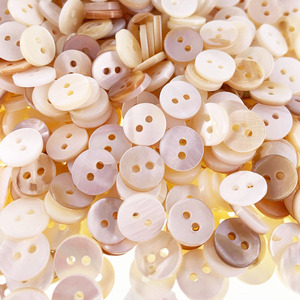 Ky Nút May Vỏ Sò Tự Nhiên Màu Ngọc Trai Cây Lau Nhà Vỏ Tròn 2 Lỗ Hình Hoa Trái Tim Hình Ngôi Sao Phụ Kiện May Vá - Product Image 3