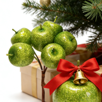 Hoogwaardige kunstmatige plastic appel- en bessenversieringen voor Kerstmis, Pasen & Thanksgiving