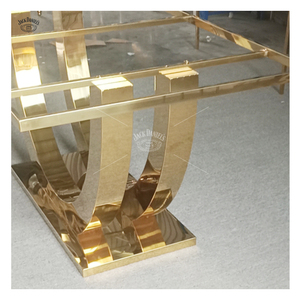 Table <span class=keywords><strong>console</strong></span> de haute qualité, moderne <span class=keywords><strong>et</strong></span> luxueuse, en acier inoxydable doré/or rose, avec plateau en marbre/<span class=keywords><strong>verre</strong></span>, pour salon, hôtel - Product Image 4