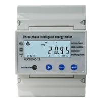 Meter Energi Tiga Fasa Tenaga Surya PV untuk Rumah Tangga, Penyimpanan Energi, Pemantauan Cerdas, Meter Listrik Cerdas Presisi Tinggi