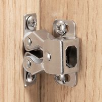 Loquet et loquet en fer à double rouleau avec gâche Ferme-porte de meuble pour bureaux d'ordinateur, armoires de salon, placard